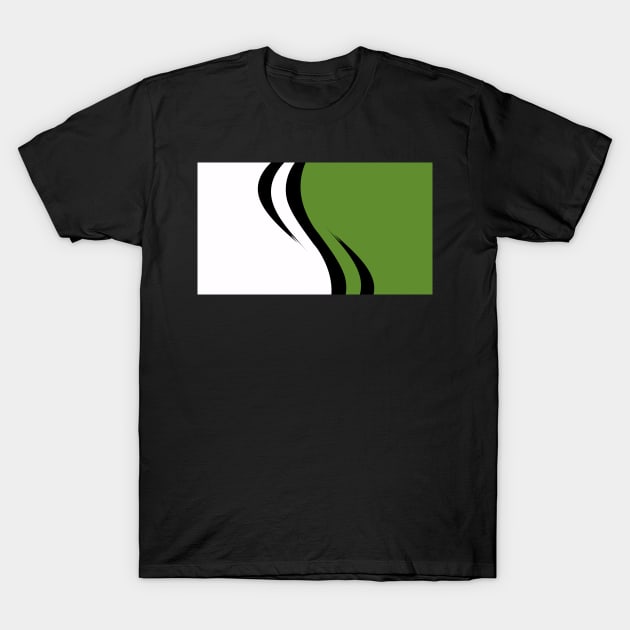 'S' Swoosh Green T-Shirt by MOULE